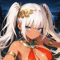 夜のキャンプ、ちょっと退屈させちゃってるかな？ だから…私、君のために一曲踊ってあげようか♡ 3枚目