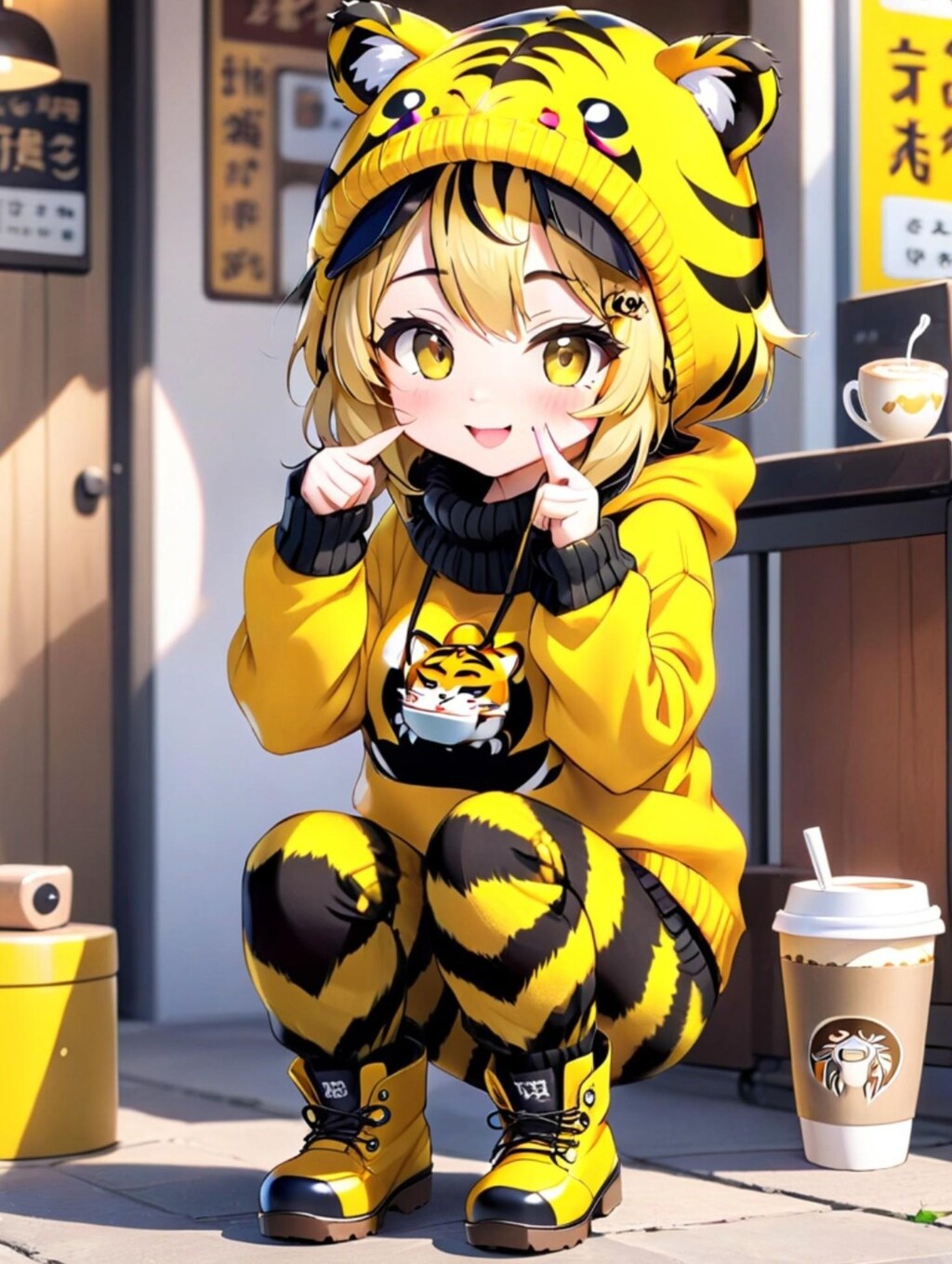 虎娘ちゃんのキャンプイン