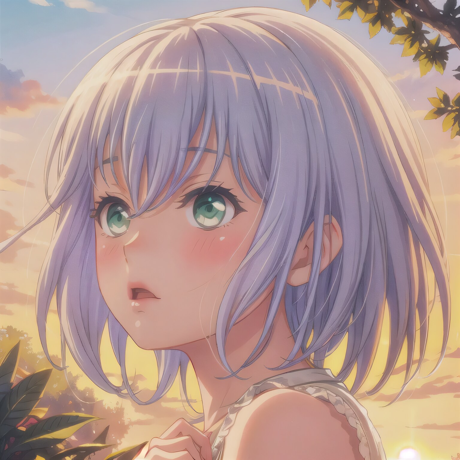 灰髪ボブでワンピースの少女 | の人気AIイラスト・グラビア