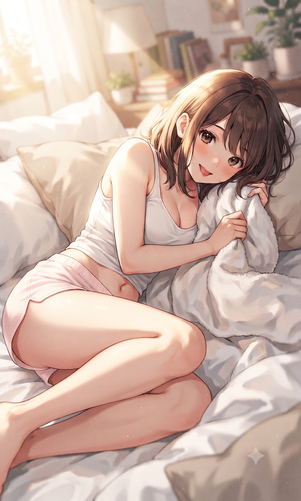 寝起き彼女