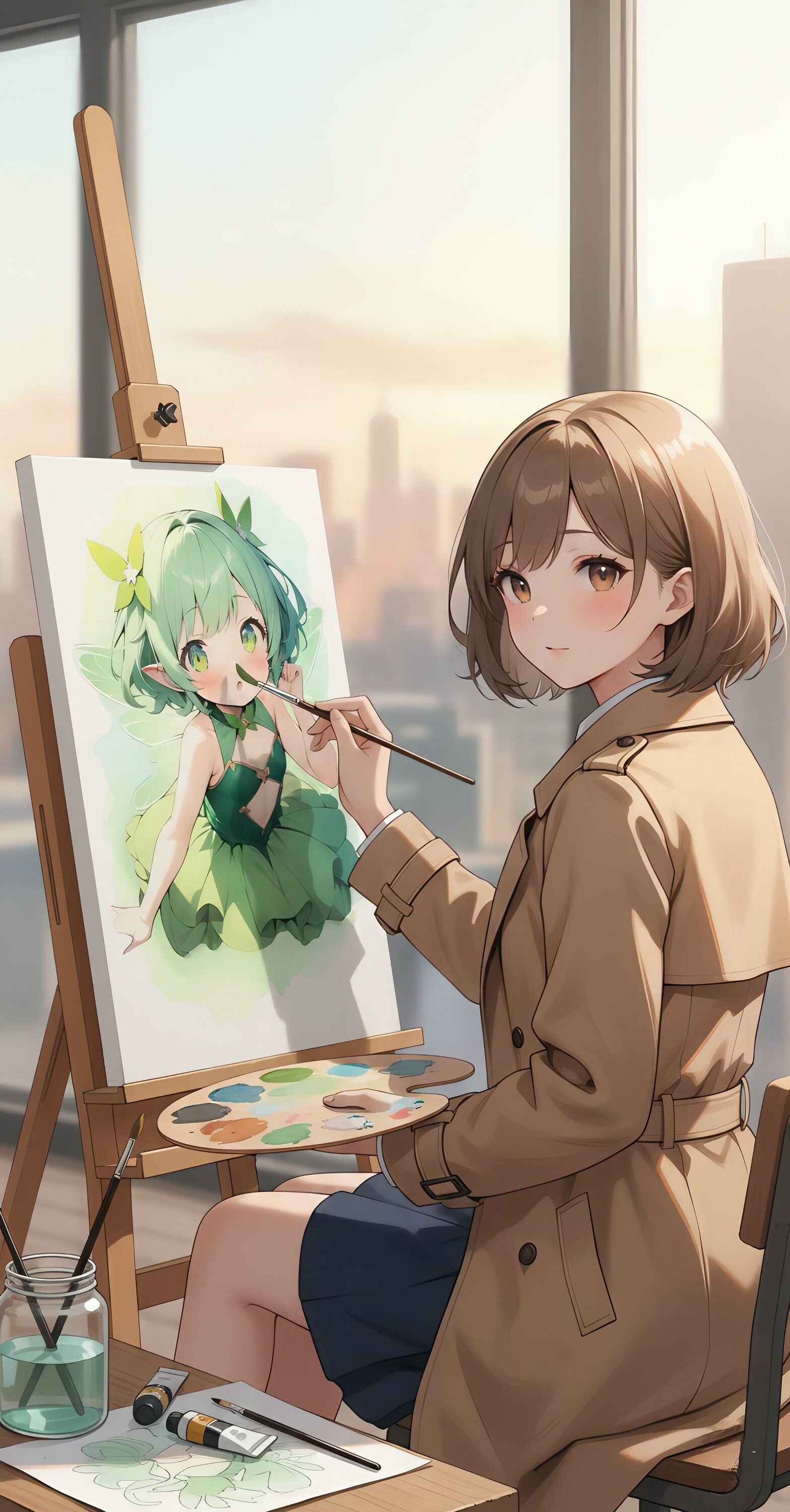 旅人少女〜思い出を描いて〜 | の人気AIイラスト・グラビア