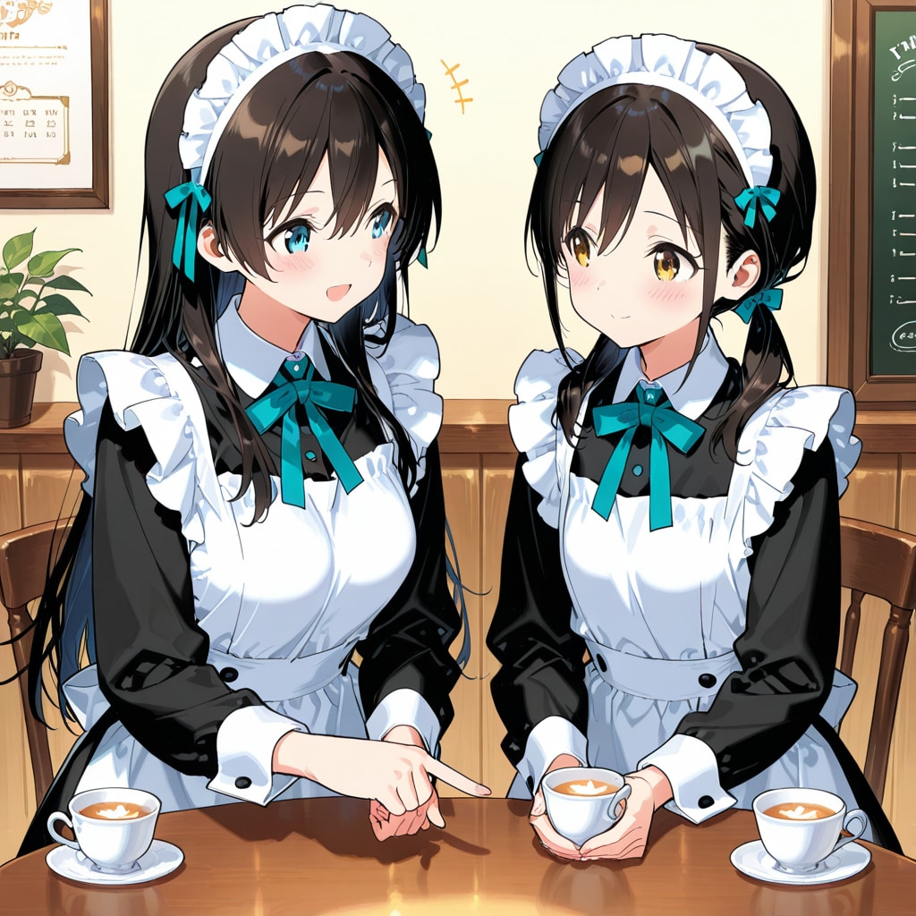 姉の指導、妹の実践 | の人気AIイラスト・グラビア