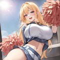 金髪碧眼で爆乳なギャル－チアリーダーver. 2枚目