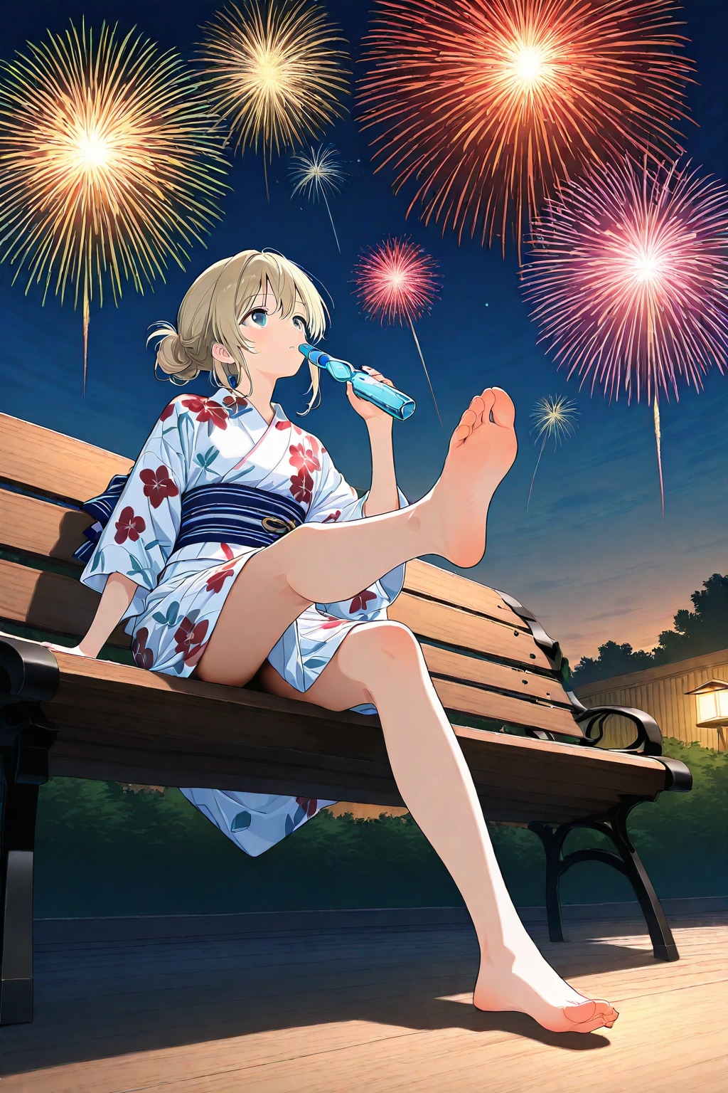 花火とラムネ | の人気AIイラスト・グラビア