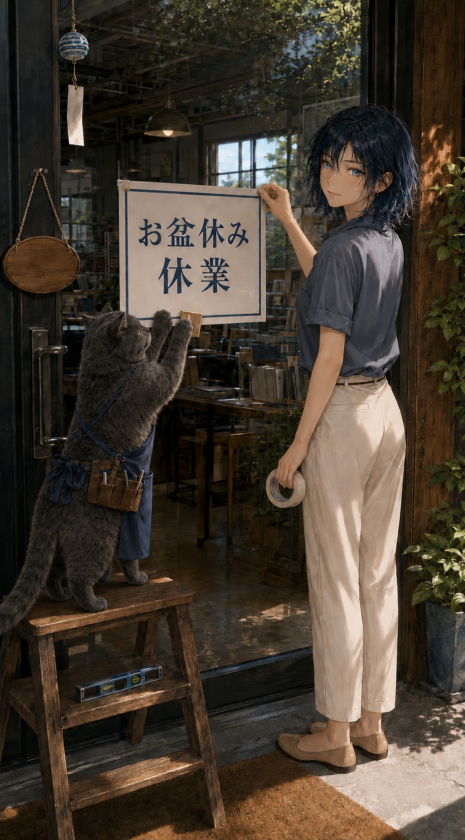 制作陣のお盆休み | の人気AIイラスト・グラビア
