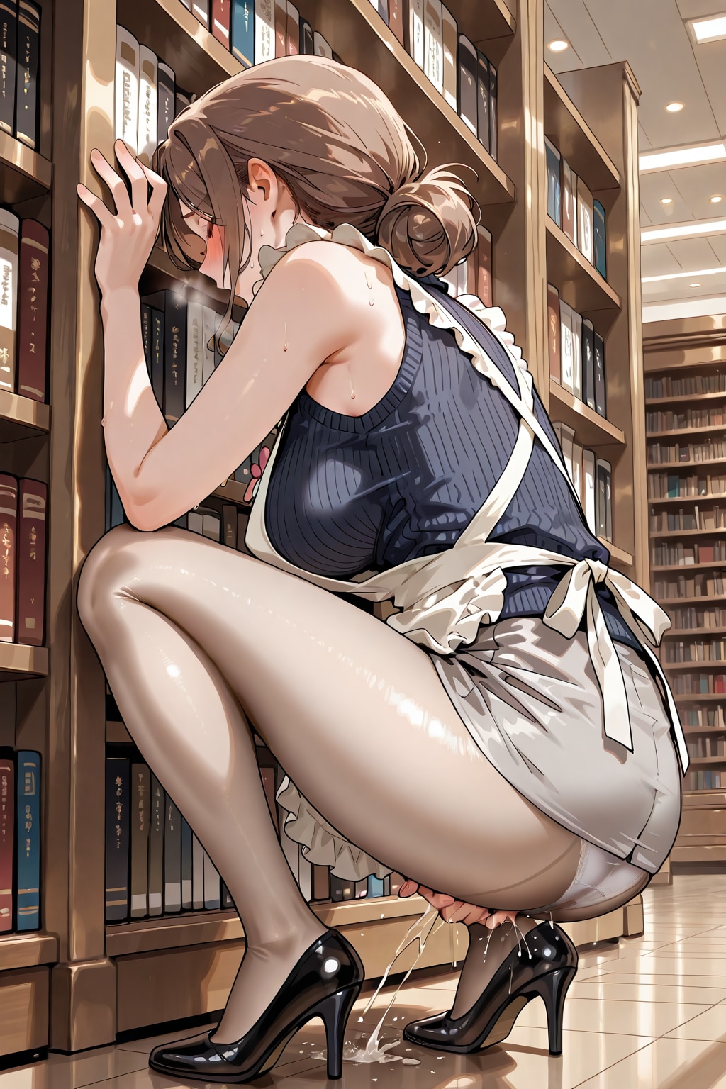 人妻お姉さん　図書館2