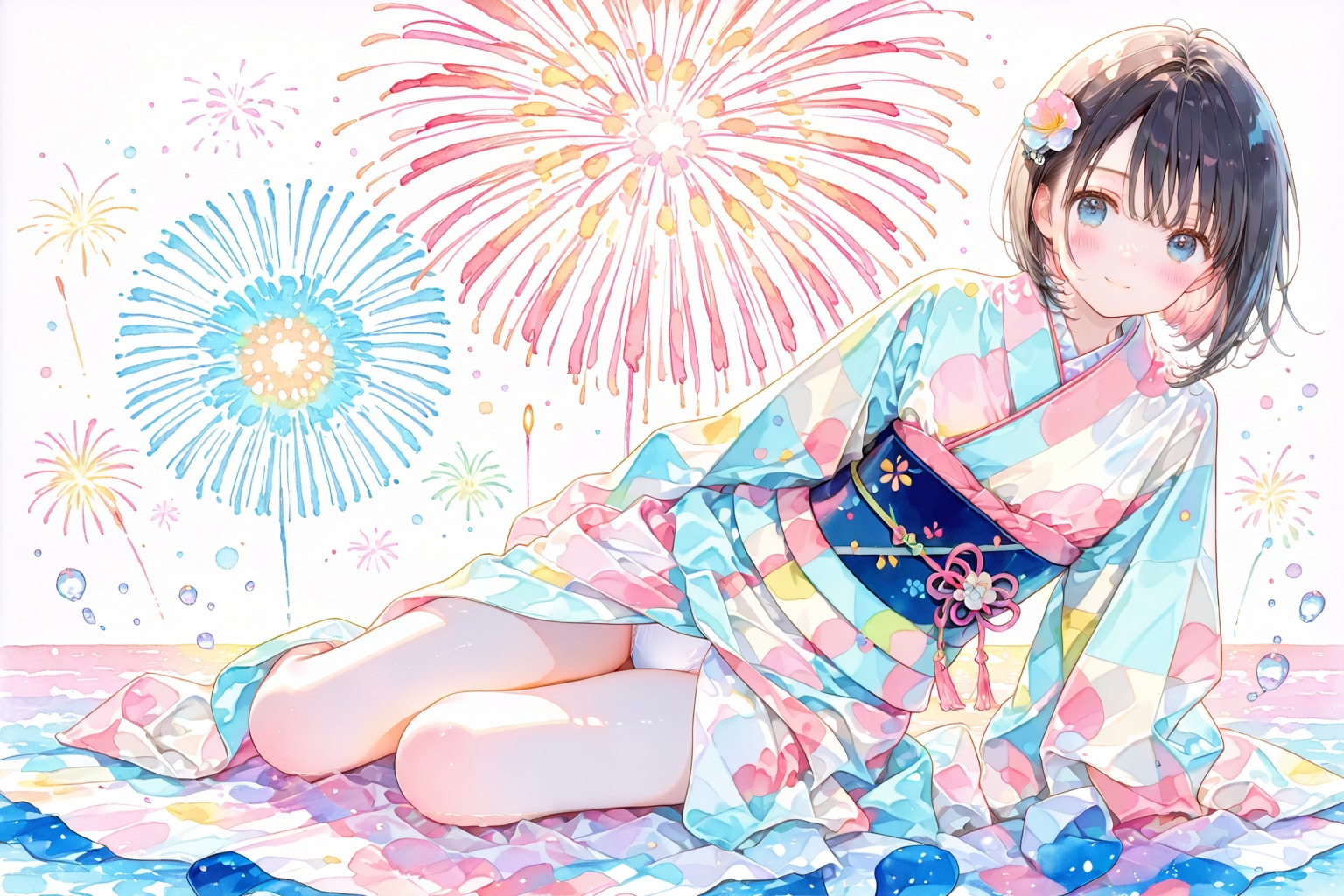 浴衣と花火(DIRT)(R-15)