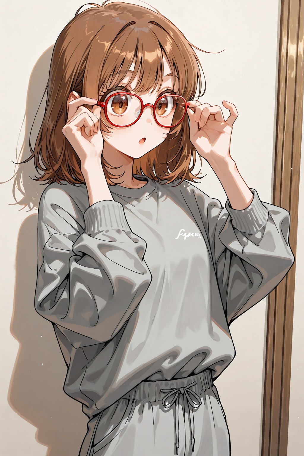 赤いメガネをプレゼント | の人気AIイラスト・グラビア