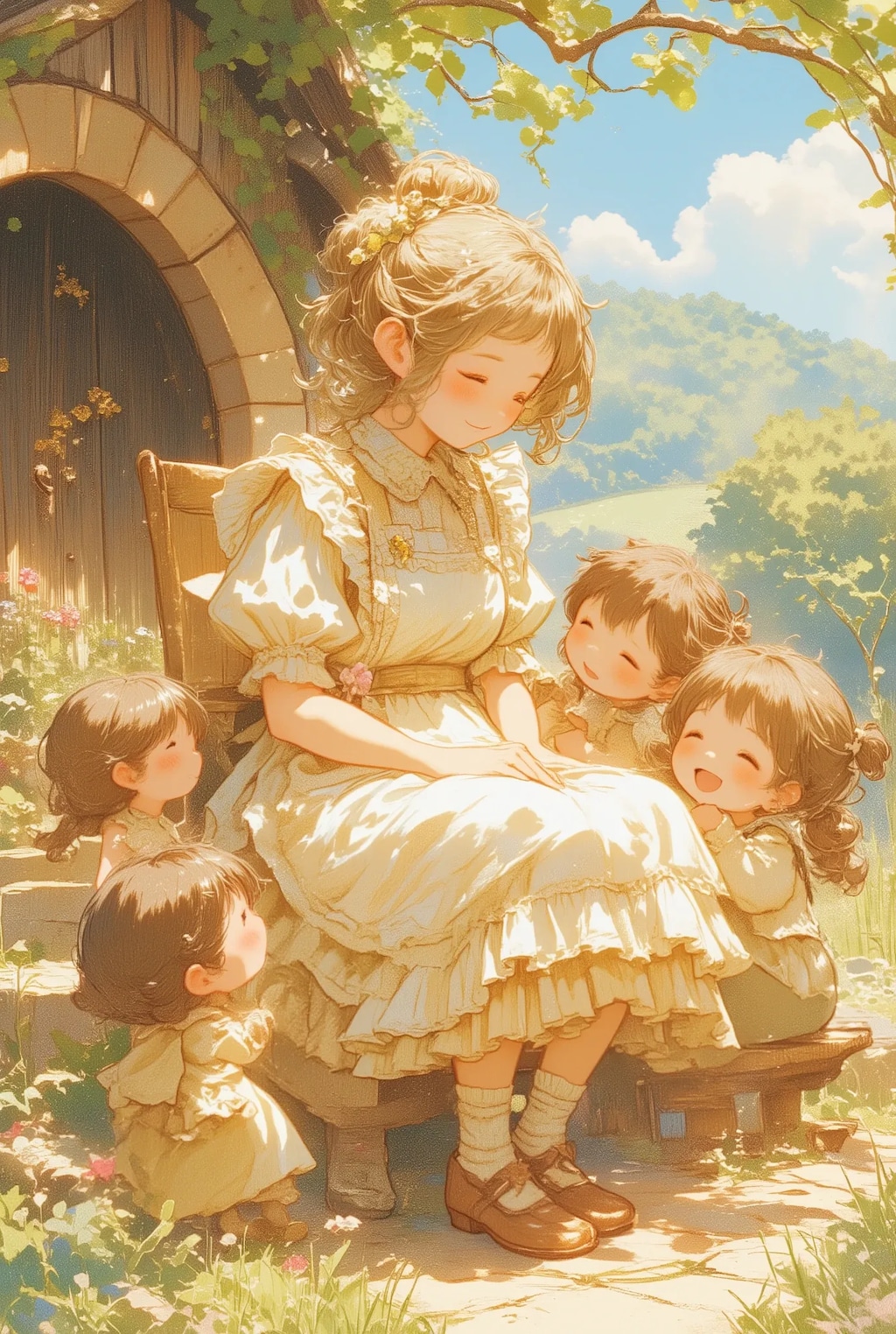 フリフリおばあちゃんと子どもたち