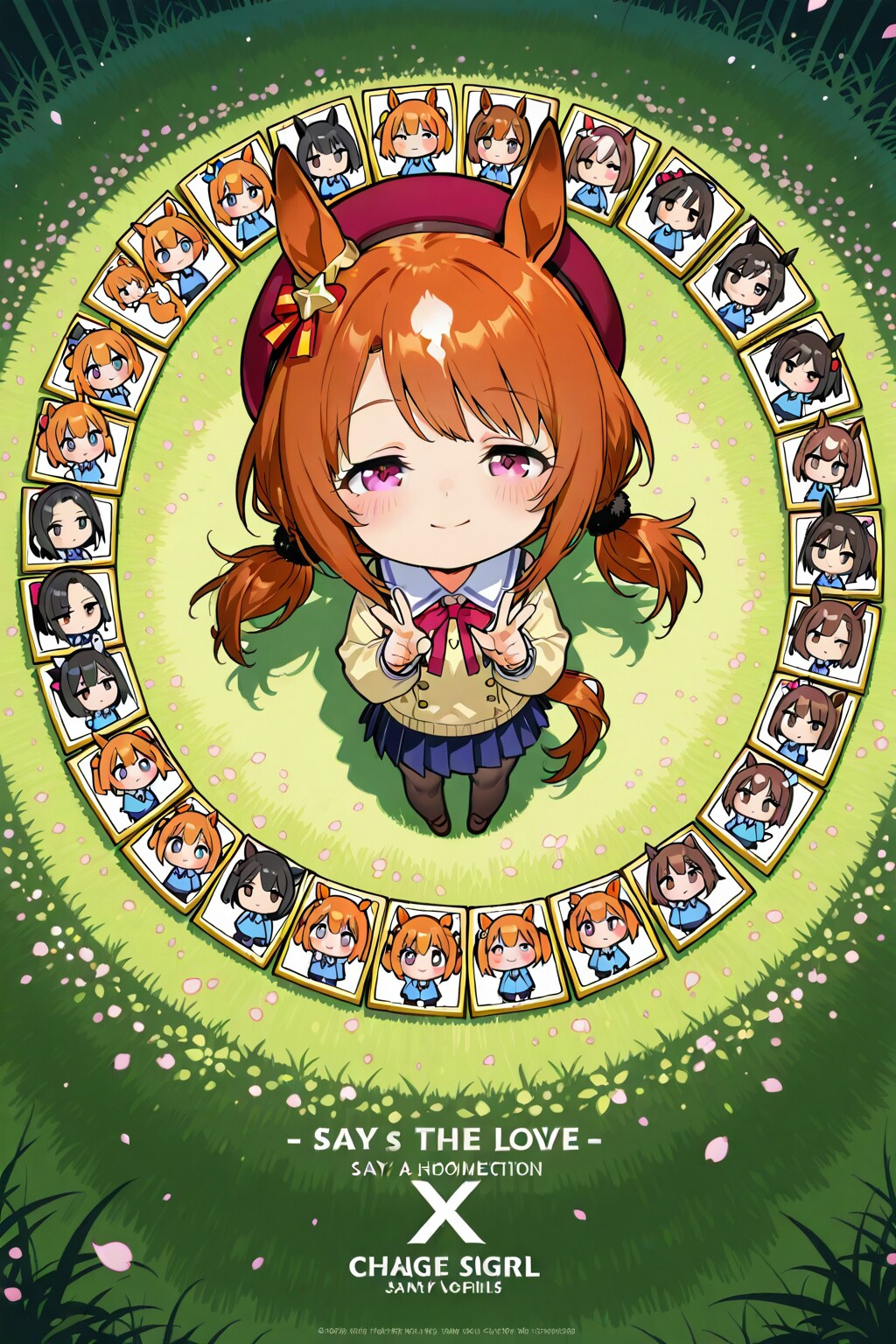 ちびちゃんの下のほうに、ゲームのタイトルっぽい物。