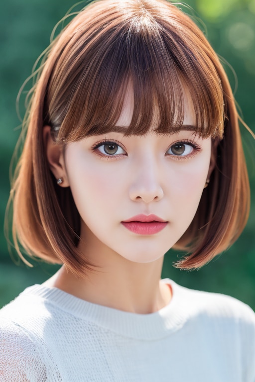 ボブカットの女性