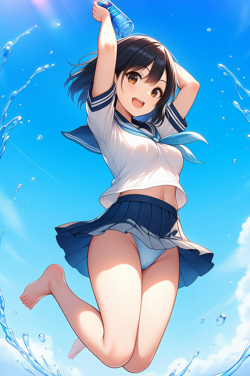 ポ◯リのCMガール(パンチラVer.)