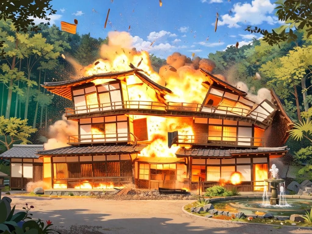 チェックアウト（四日目）【パラパライラスト】