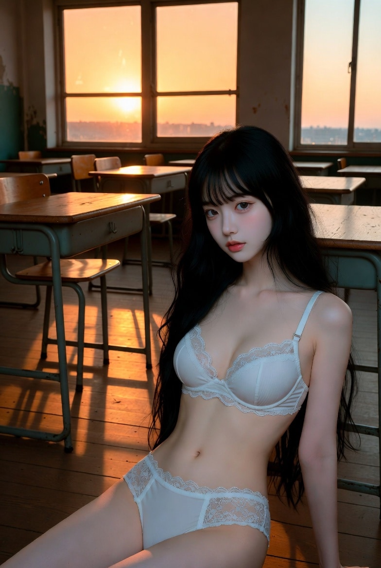 夕日