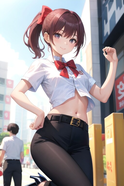 かっこかわいい韓国テコンドー美少女イ・ソア（李瑞雅）　南大門周辺でテコンドー演武！