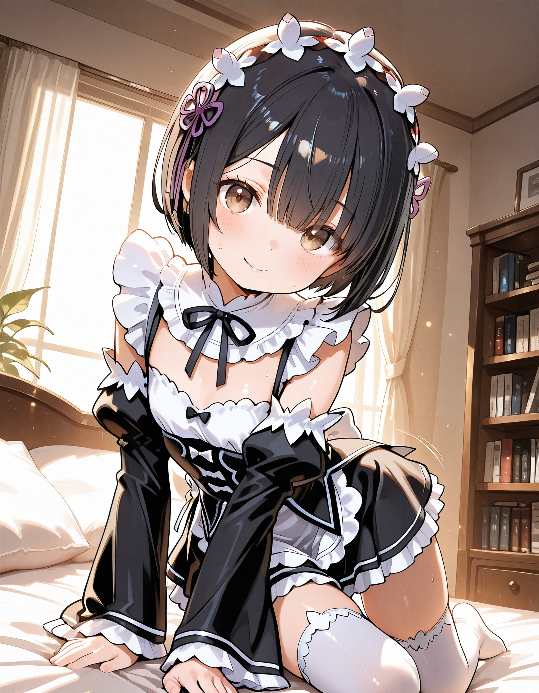 女子中〇生の妹にレムのコスプレさせたら可愛すぎたからこのあと滅茶苦茶セックスした