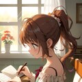 読書する女の子 11枚目