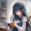 読書する女の子 4枚目