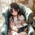 読書する女の子 6枚目