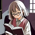 読書する女の子 2枚目