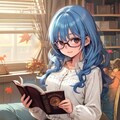 読書する女の子 9枚目