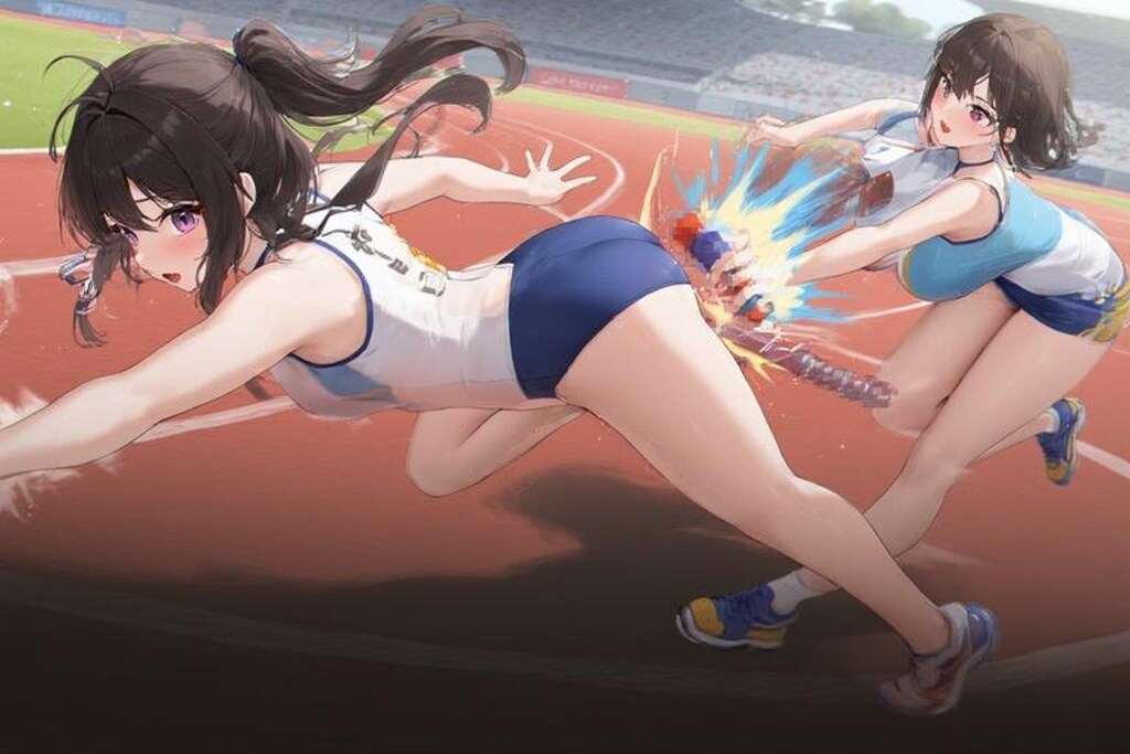 奇形バトンリレー