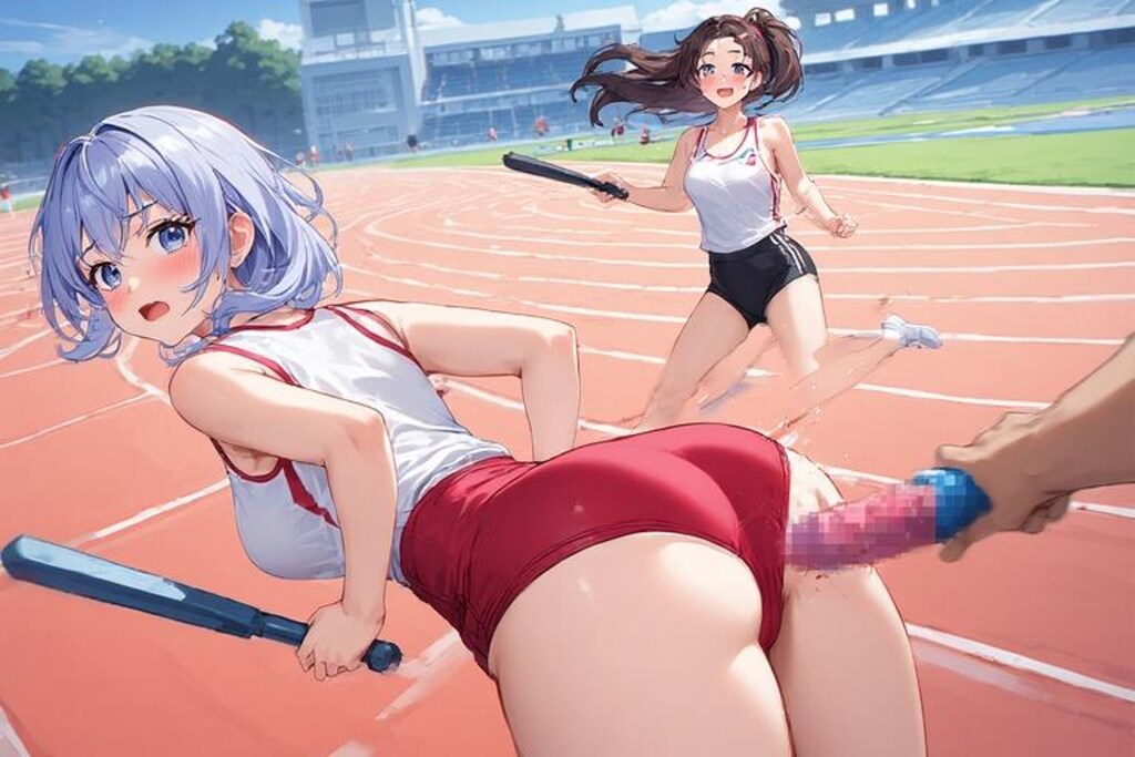 奇形バトンリレー