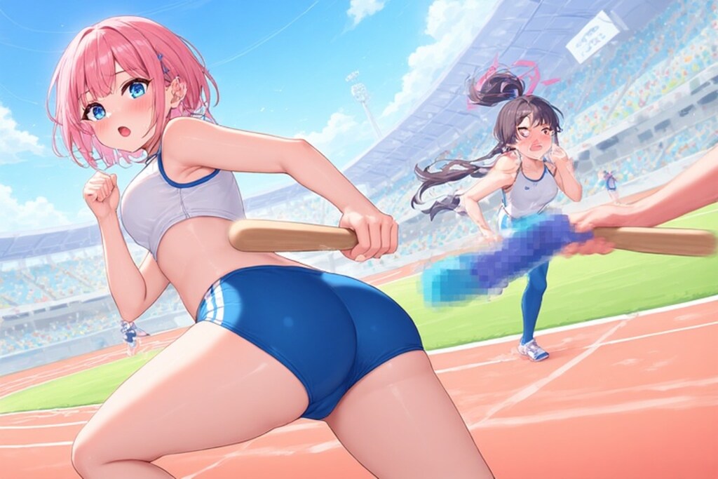 奇形バトンリレー