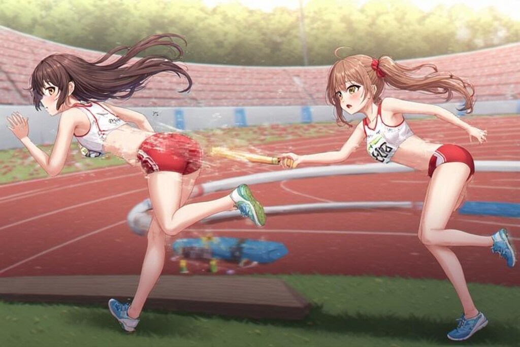 奇形バトンリレー