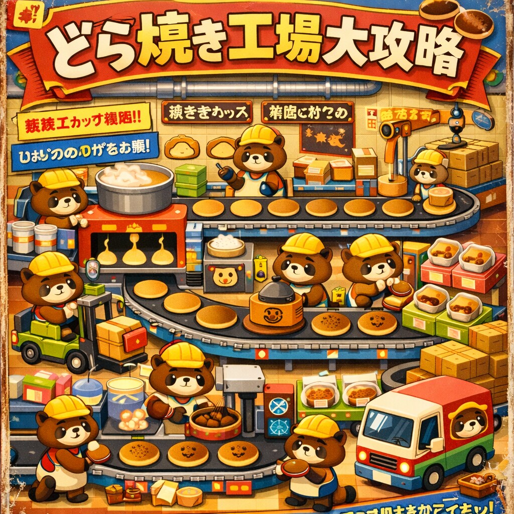 たぬきのどら焼き工場
