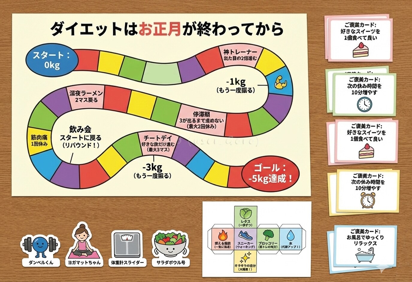双六、ダイエットはお正月が終わってから