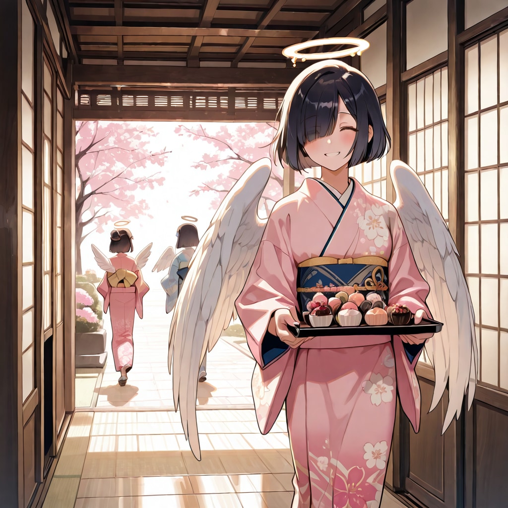 和カフェ片目隠れさん！