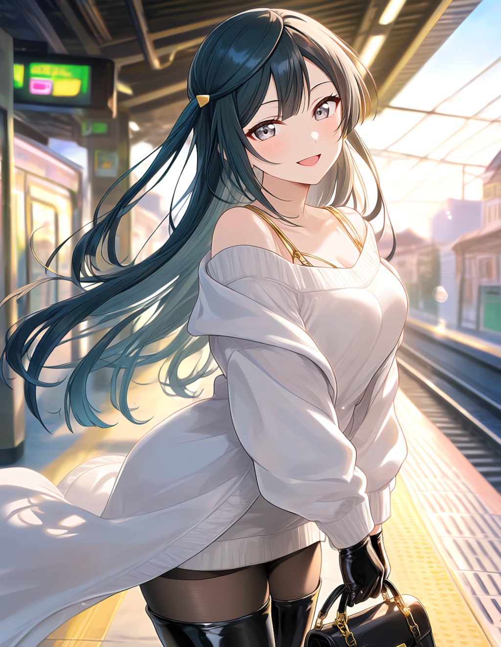 少しおめかししたせっつー(PixAI版)