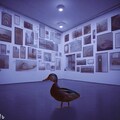 Duck visits art museum 9枚目