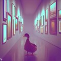 Duck visits art museum 2枚目
