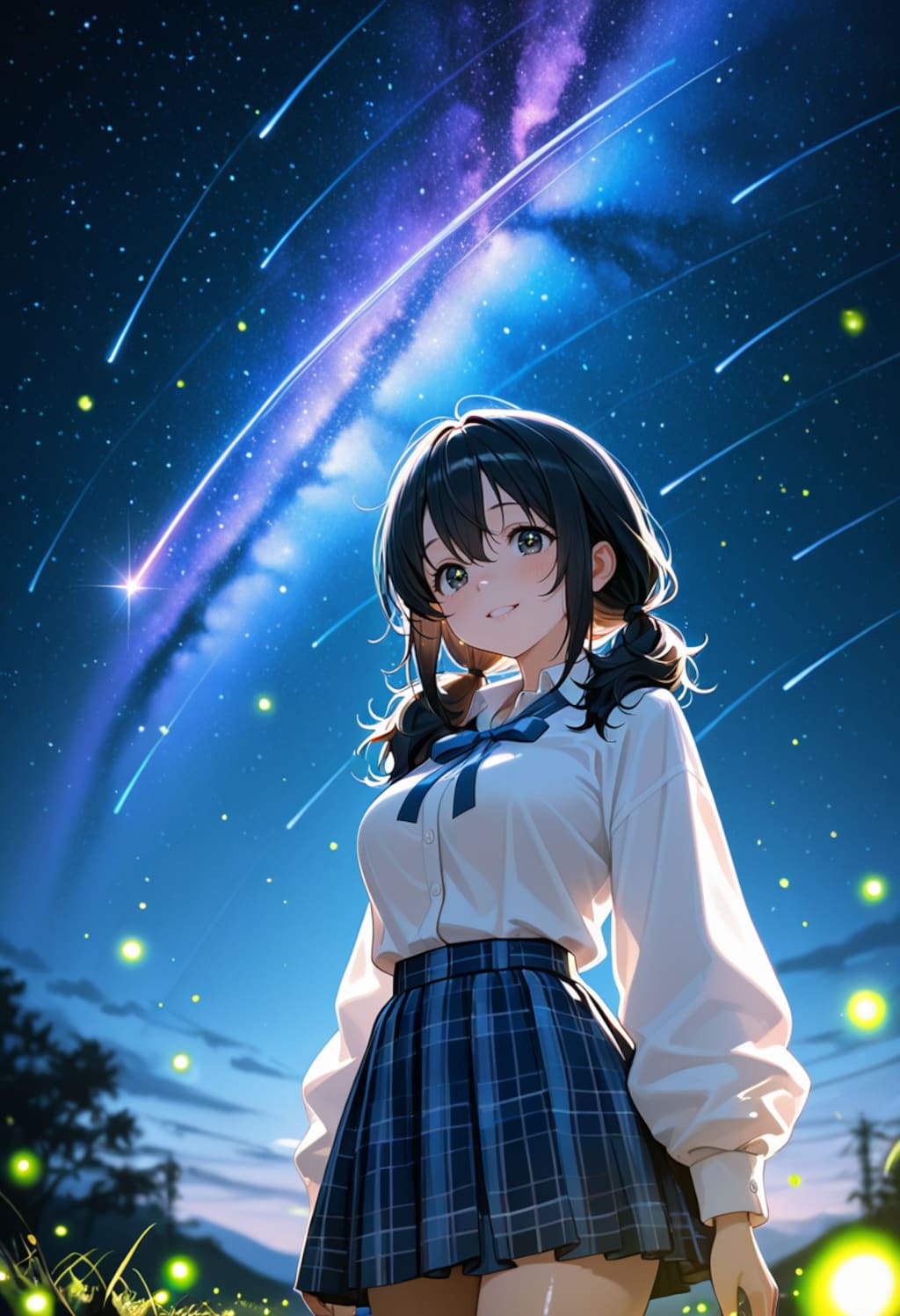 蛍と流星雨