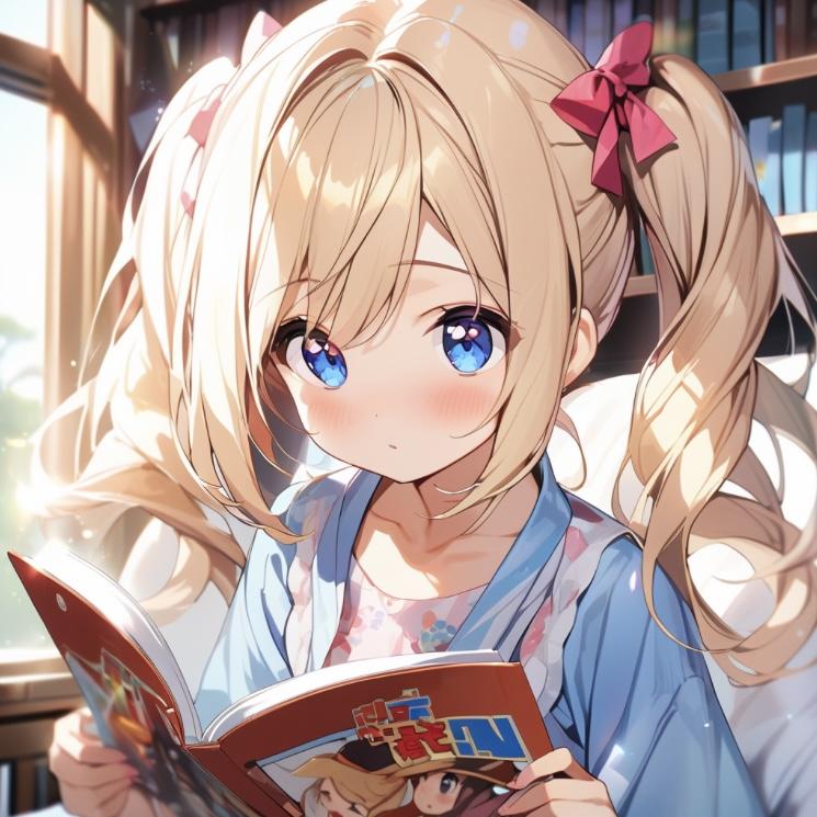 マンガを読む少女2☆ | の人気AIイラスト・グラビア