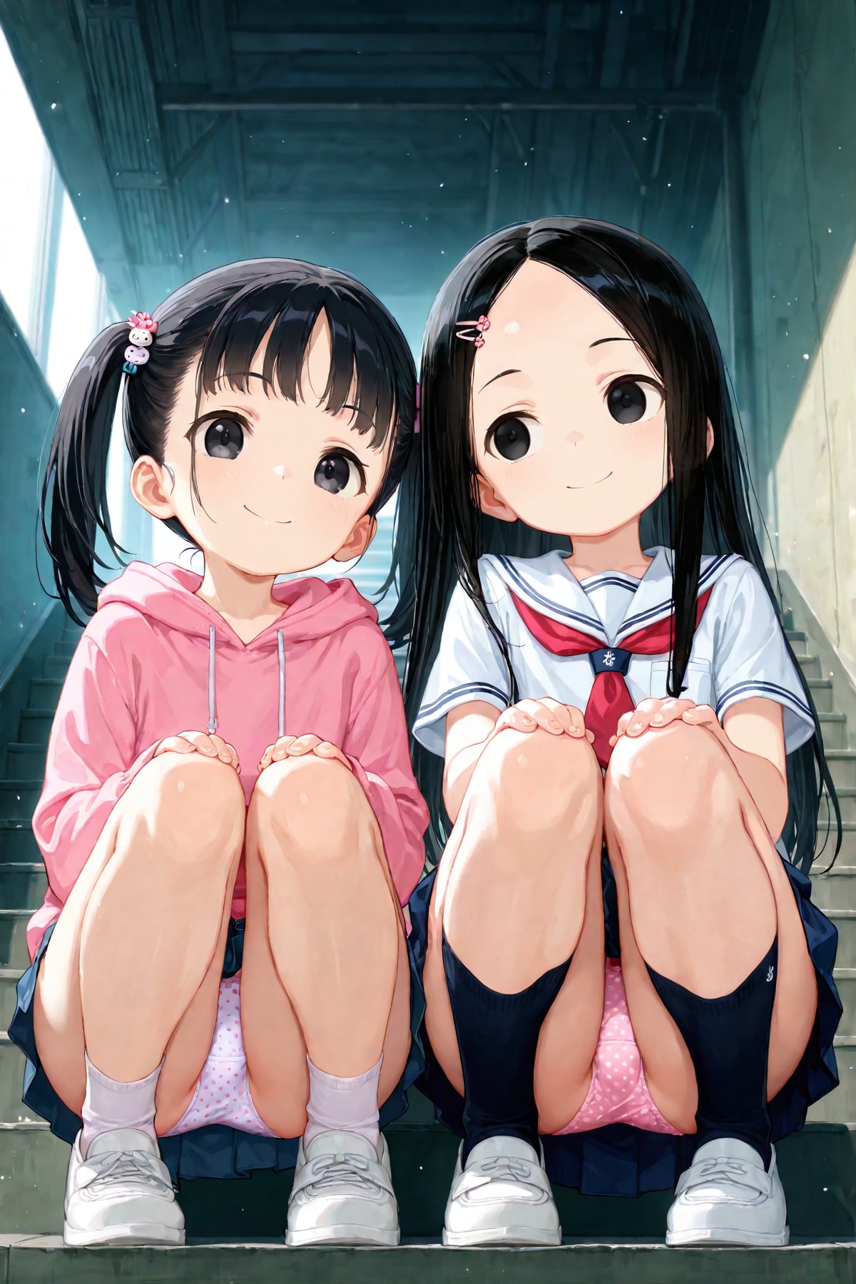 駅で