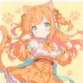 爽やかオレンジキャットガール 2枚目