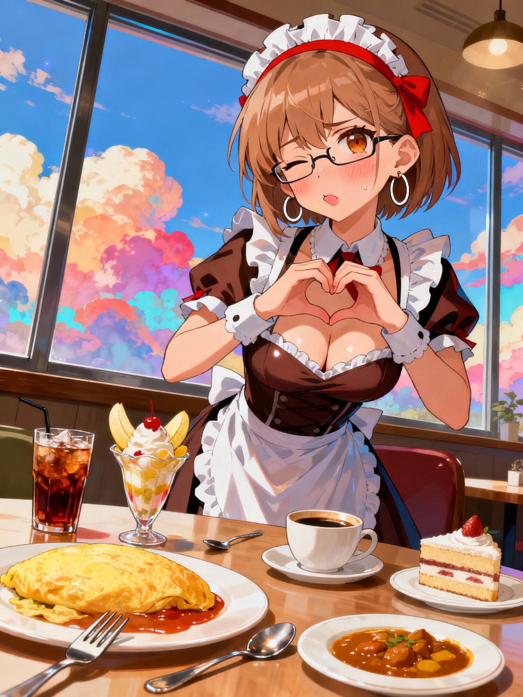 Seedream 4.0恥じらいのメイドマジック | の人気AIイラスト・グラビア