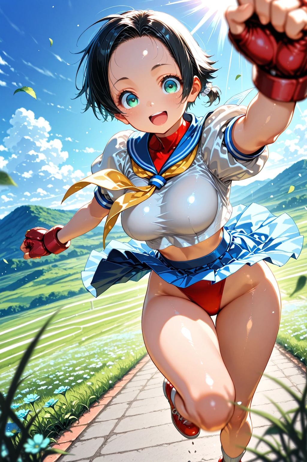 【あずさ】春日野さくらのコスプレなのですっ！02