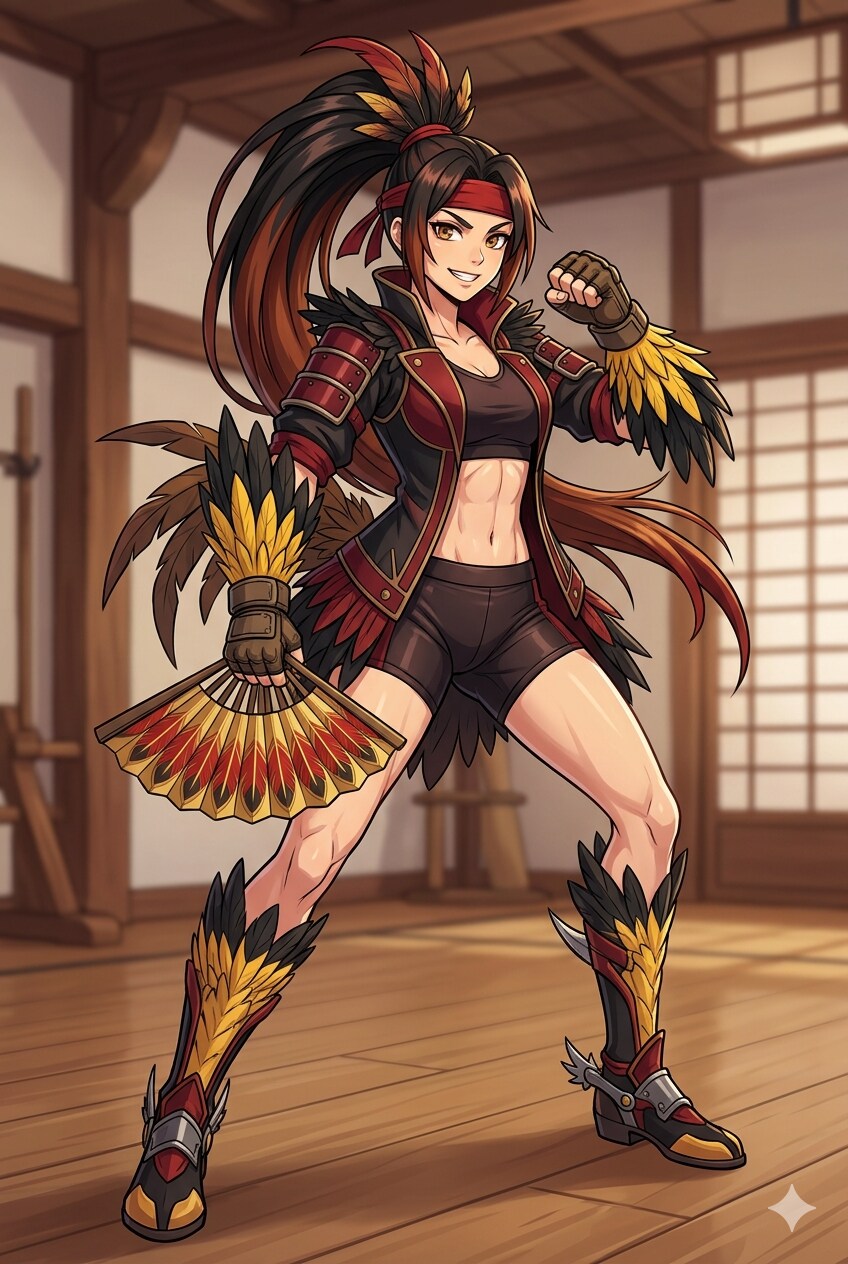 軍鶏(金笹)擬人化