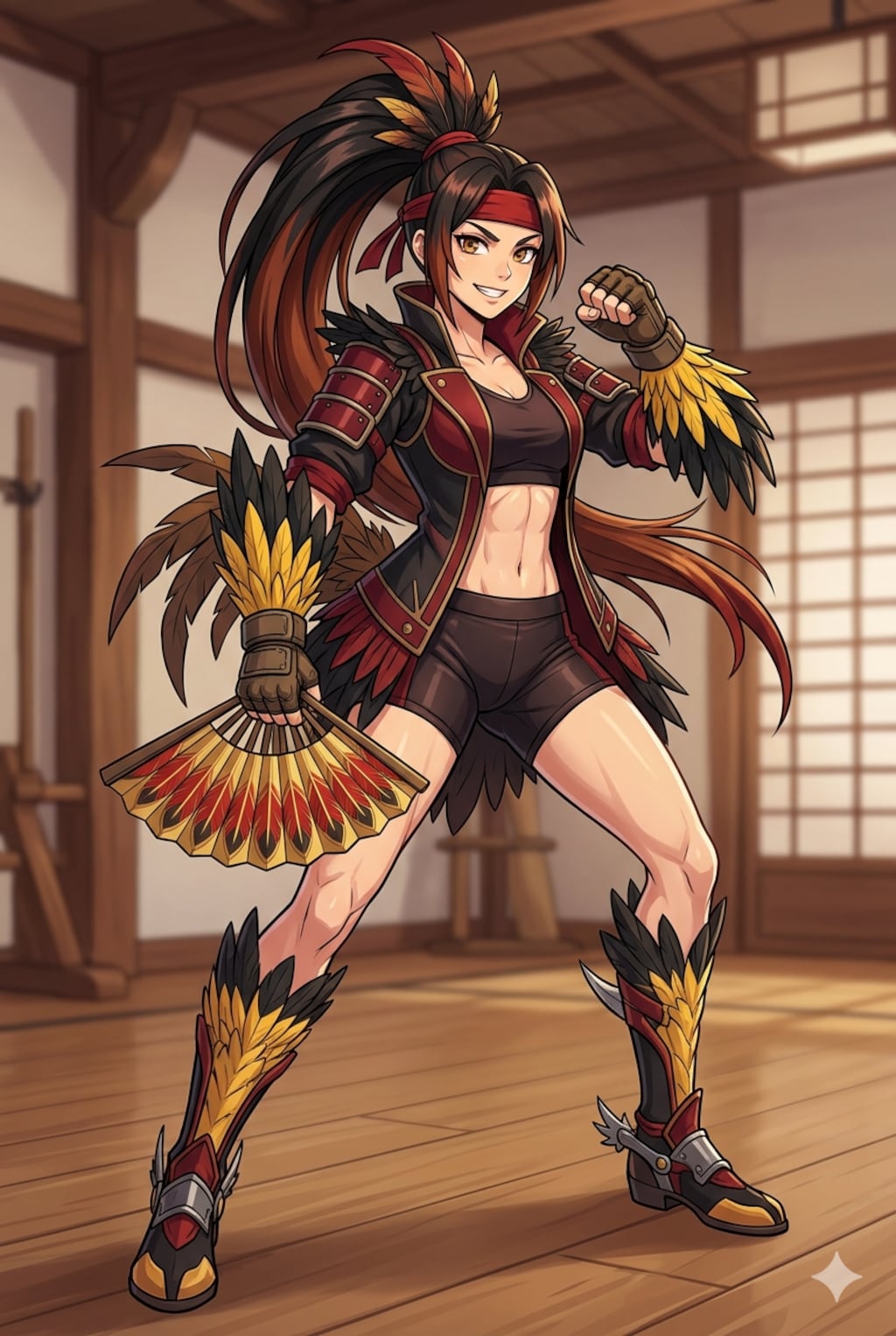 軍鶏(金笹)擬人化