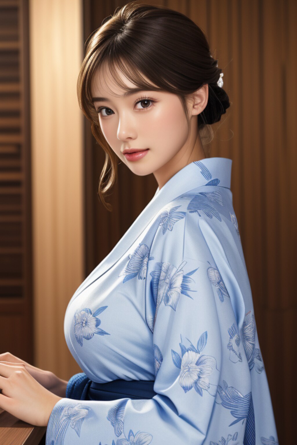 見返り美人　試作（浴衣）