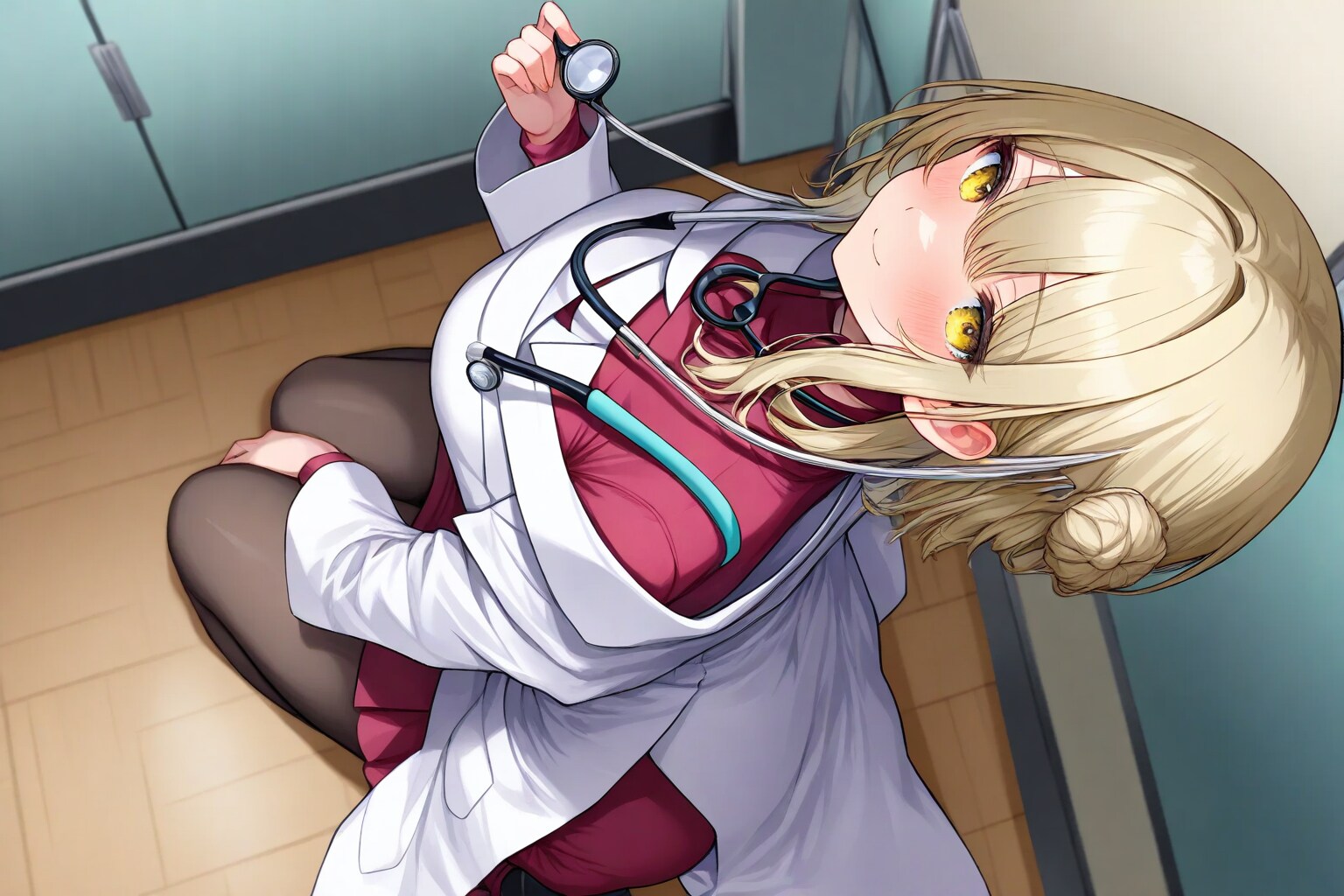 失せ物物探し中の女医さん