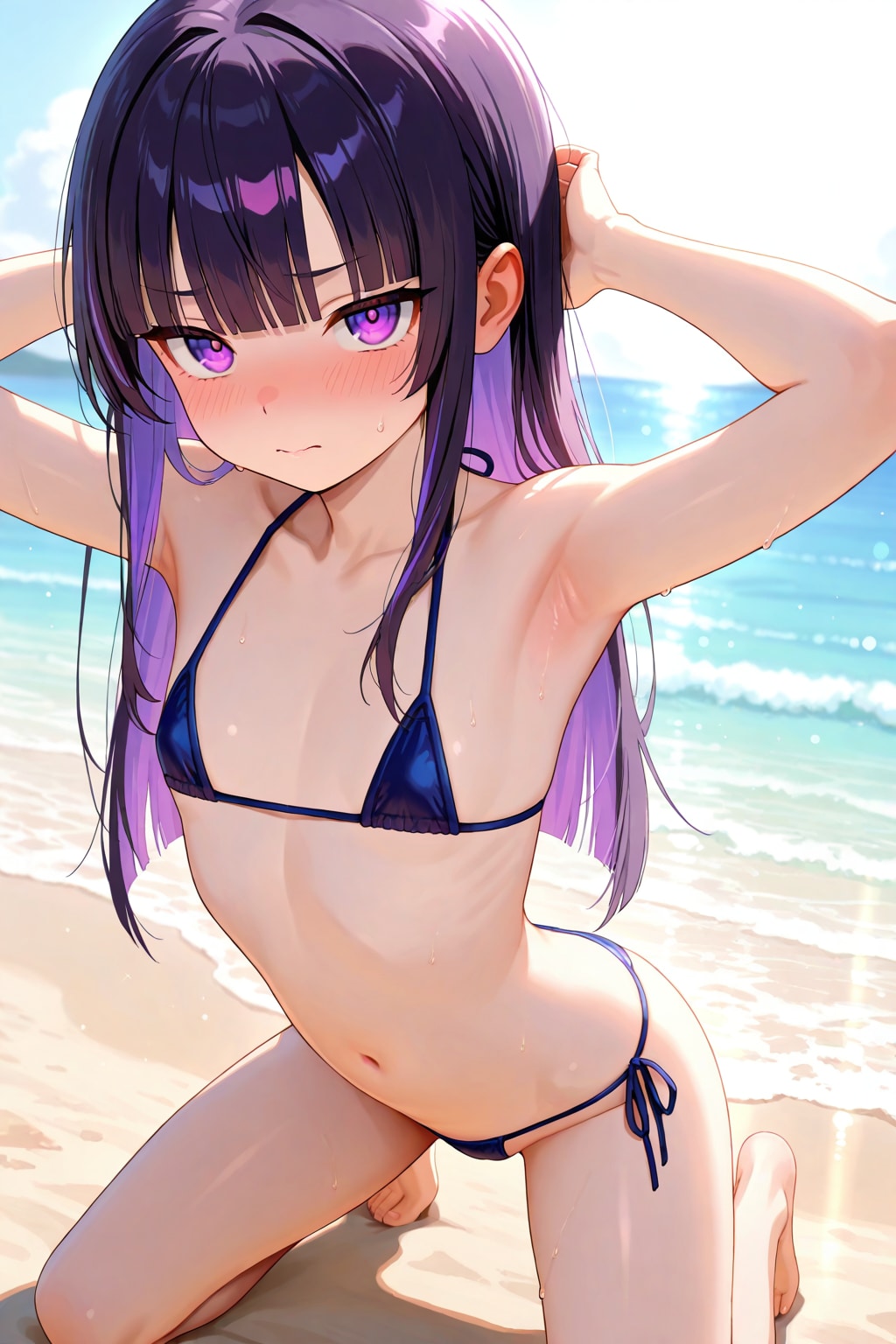 服従のポーズになってしまった……