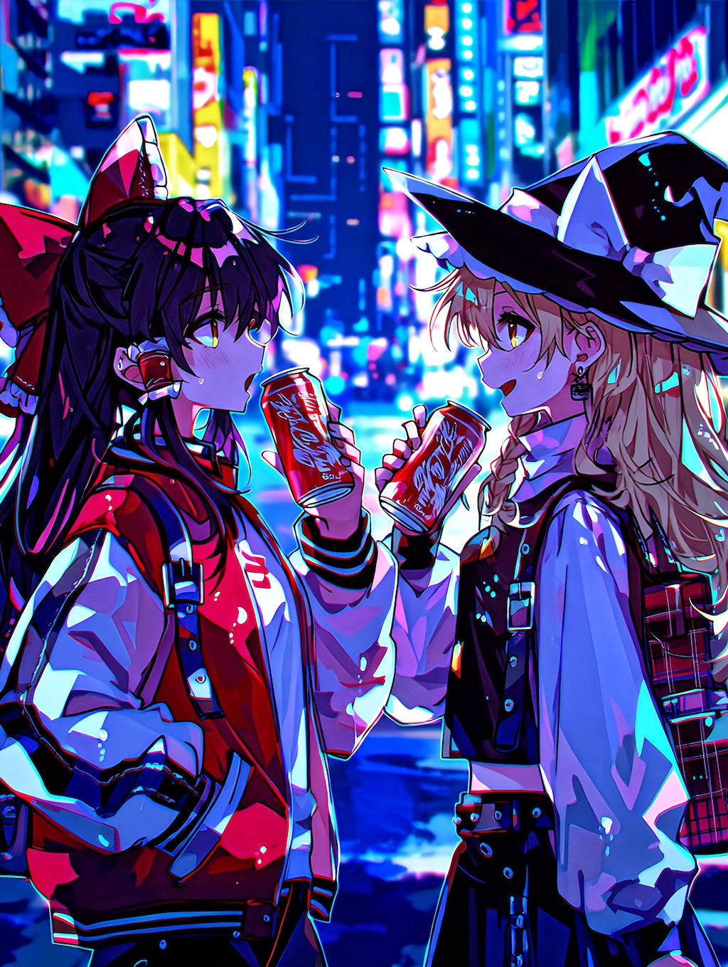 魔理沙　霊夢　ストリート風