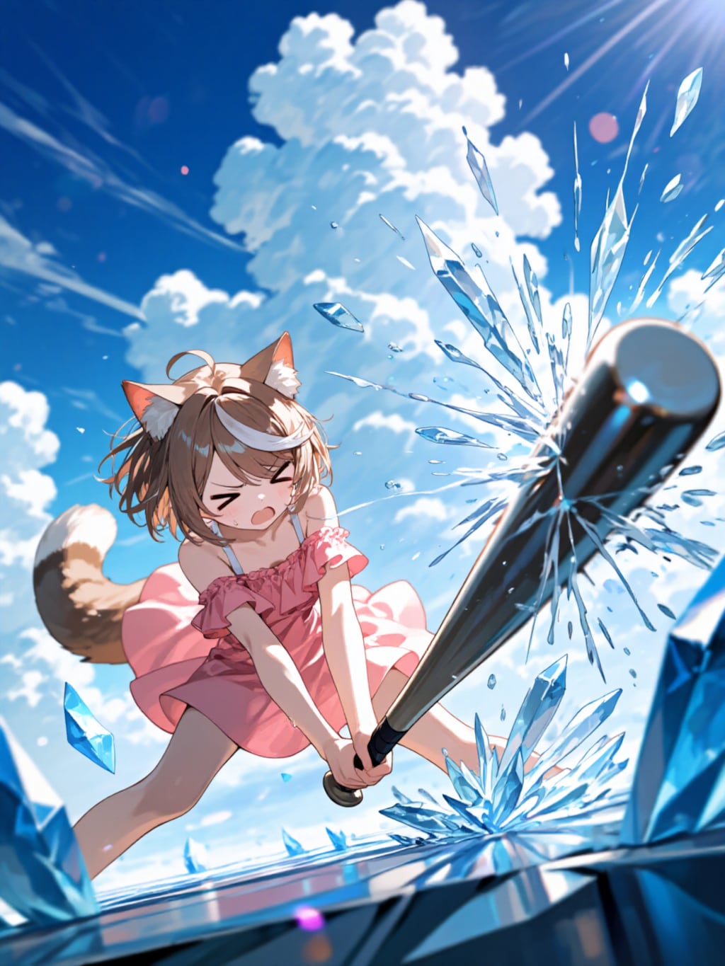 氷属性が付与されたバット