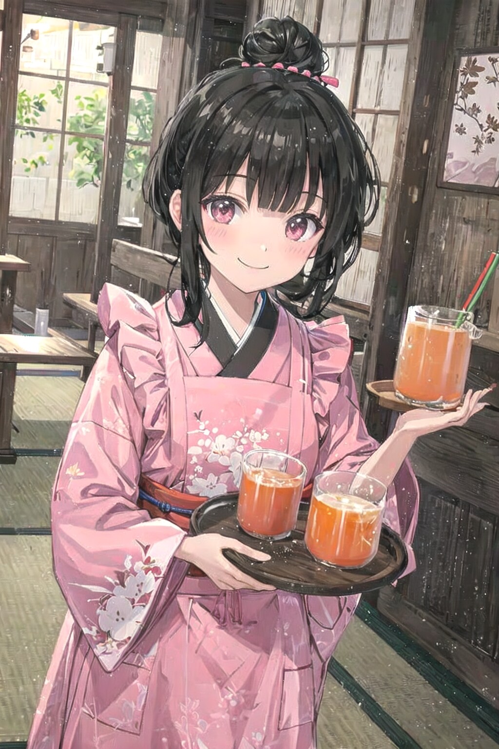 みかんジュースをはこぶのです