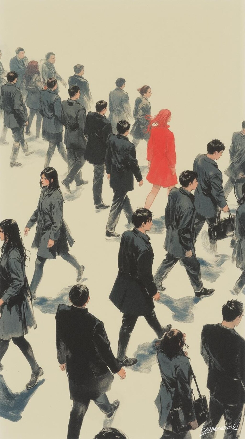 グレー社会に一滴の辛みソース。／スマホ壁紙アーカイブ